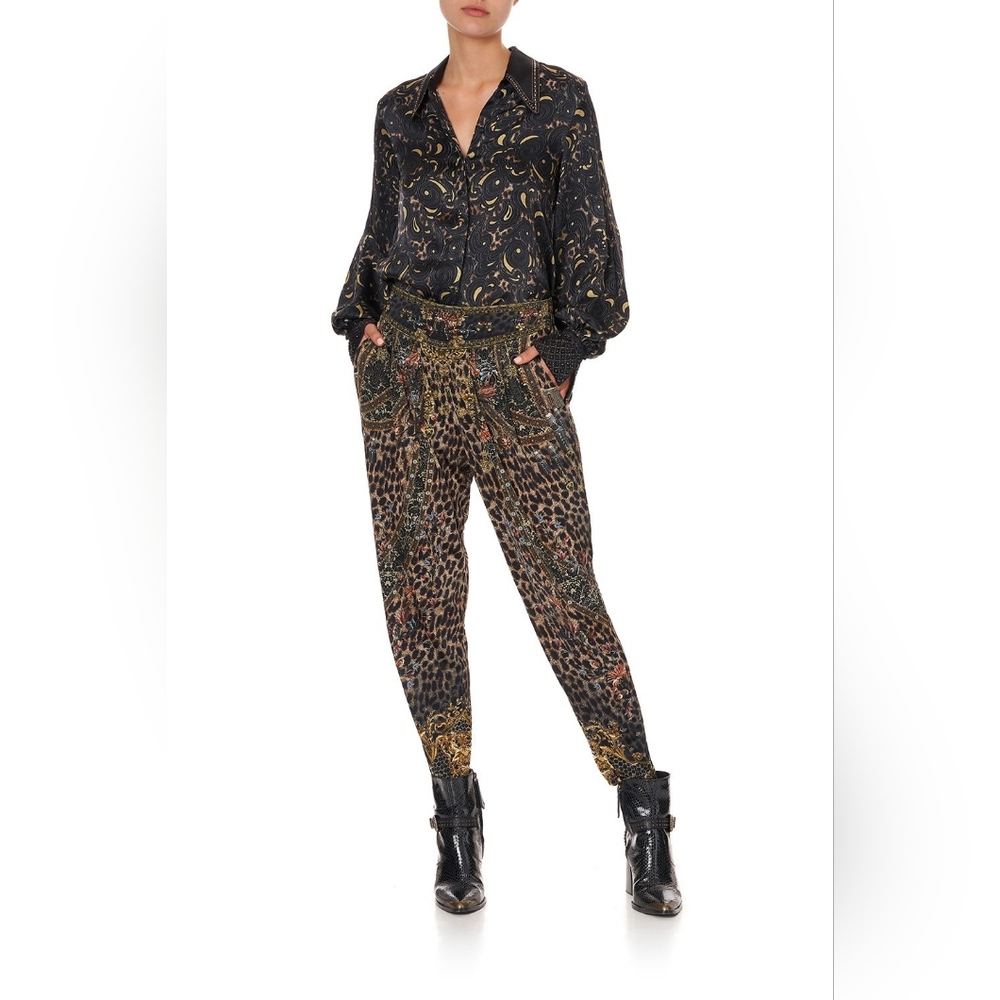 Camilla Harem Pants in Abington Palace Print Small